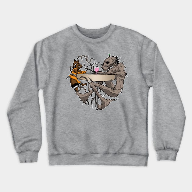 Guardians Heart Crewneck Sweatshirt by yayzus